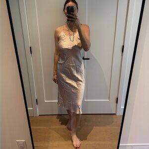 Elegant Cream Slip Dress